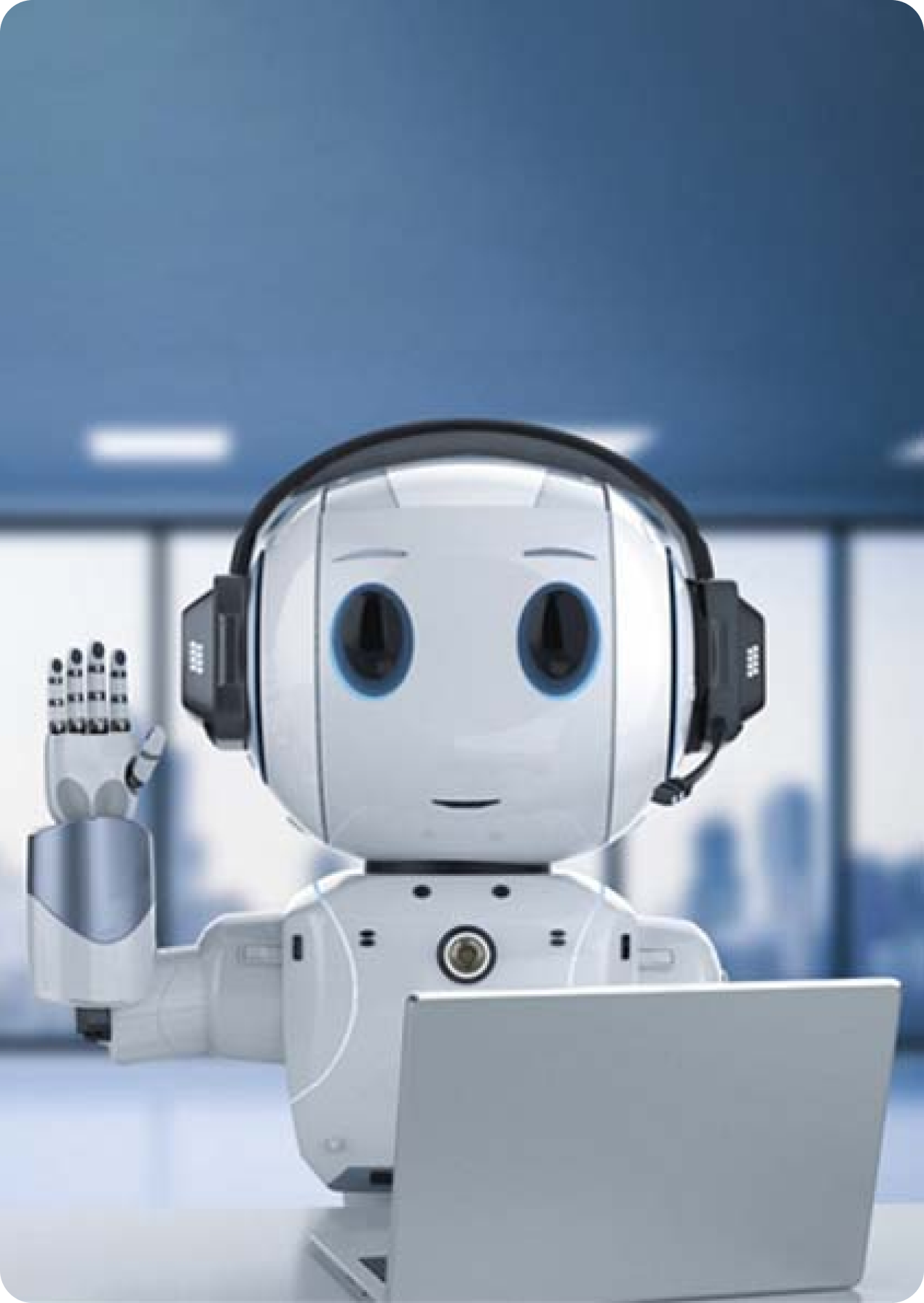 AI bot saying 'hi'.